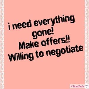 CLOSET CLEANOUT • need everything gone!!